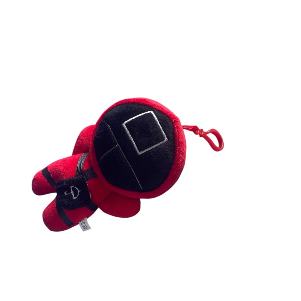 Squid Game Red and Black Plush Keychain - Picture 2 of 3